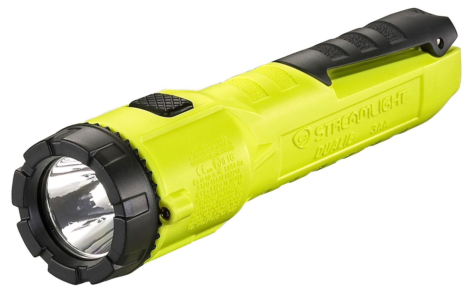Version 1.0.0 Streamlight 68750 Dualie 3AA 140-Lumen Intrinsically Safe Industrial Flashlight with Spot/Flood and 3 "AA" Alkaline Batteries, Yellow - Image 1