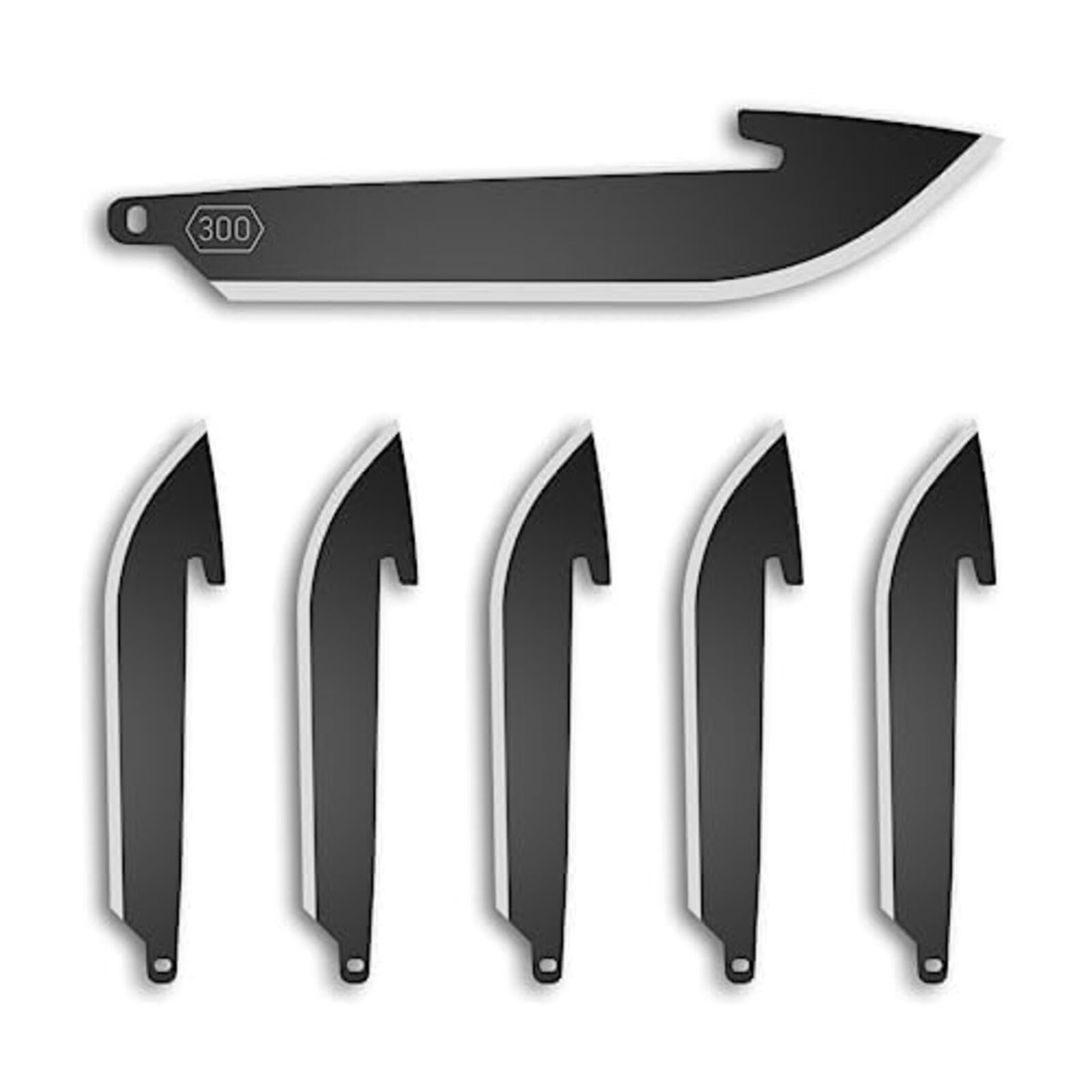 Version 1.0.0 OUTDOOR EDGE RazorSafe 3" Black Drop-Point | 6 Pack of Black EDC Drop Point Blades | Compatible 3" Razor Blade Knives | Perfect for Work & Everyday Carry - Image 1