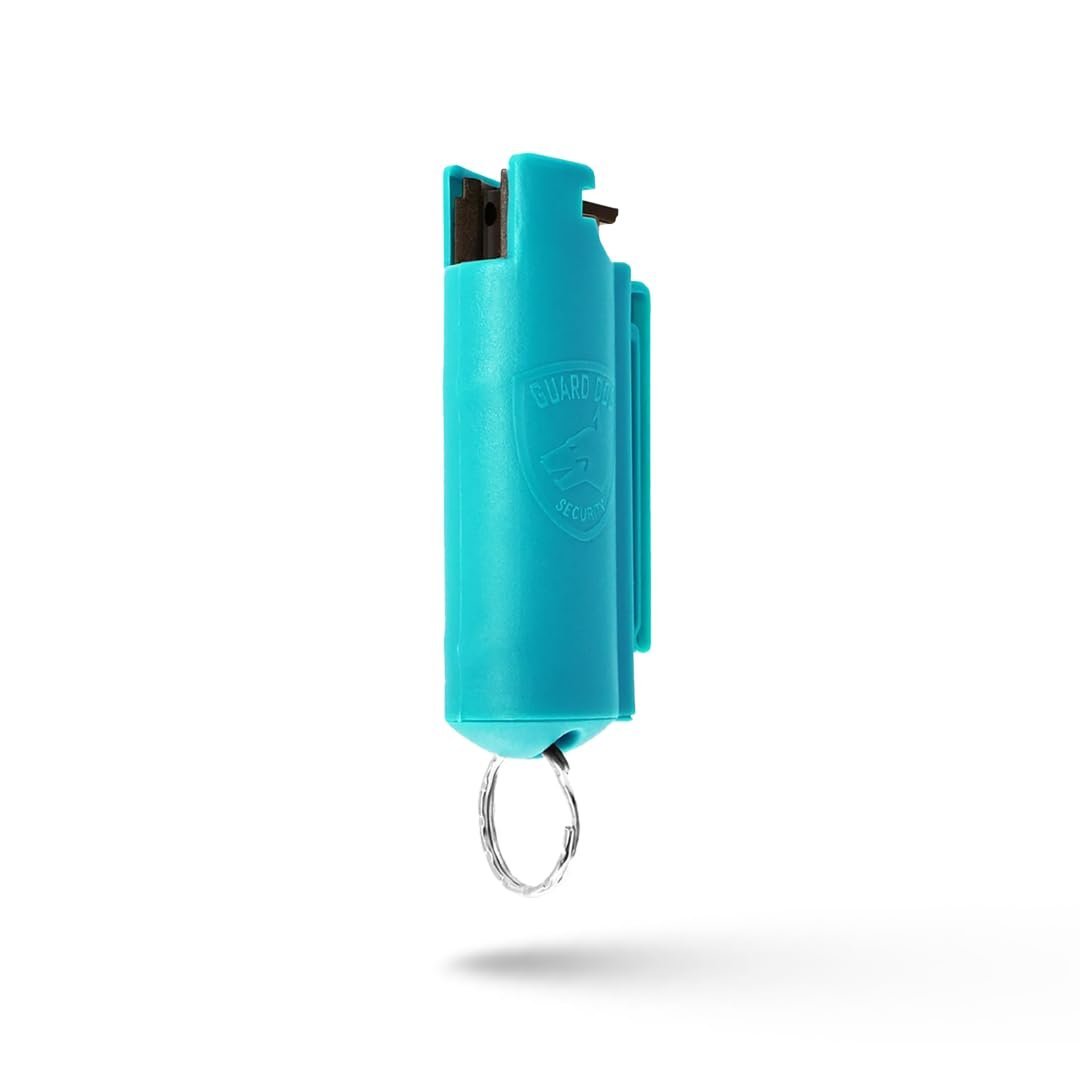 Version 1.0.0 GUARD DOG SECURITY Quick Action Pepper Spray, Maximum Strength, 16-ft Range, Belt Clip For Easy Carry & Fast Access, keychain ready, Made in USA - Image 1