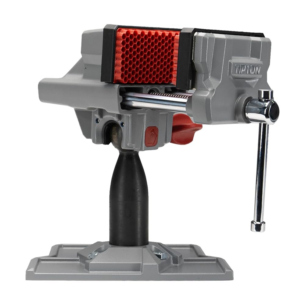 Version 1.0.0 Tipton Best Gun Vise 360 with Swiveling Head Design, Non-Marring Jaw Pads, and Stainless Steel Jaws for Gunsmithing, Gun Cleaning, Scope Mounting - Image 1