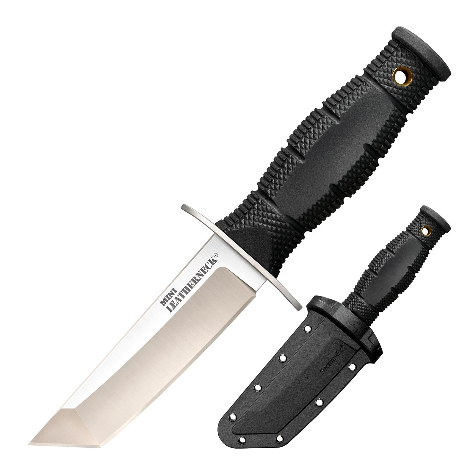 Version 1.0.0 Cold Steel Mini Leatherneck TANTO POINT Compact Lightweight 3.5" 8CR13MOV Steel Fixed Blade Outdoor Hunting Utility Knife, 3.25" Textured Ergonomic KRAY-EX HANDLE, SECURE-EX SHEATH - Image 1