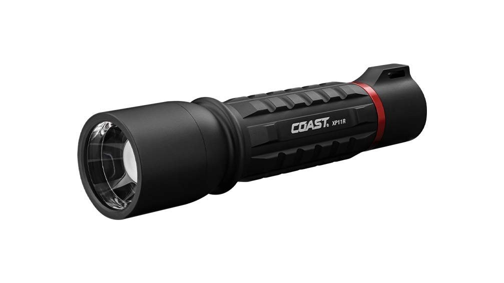 Version 1.0.0 Coast XP11R 2600 Lumen USB-C Rechargeable LED Flashlight with Slide Focus and Pure Beam Focusing Optic, 4 Light Modes, Black - Image 1
