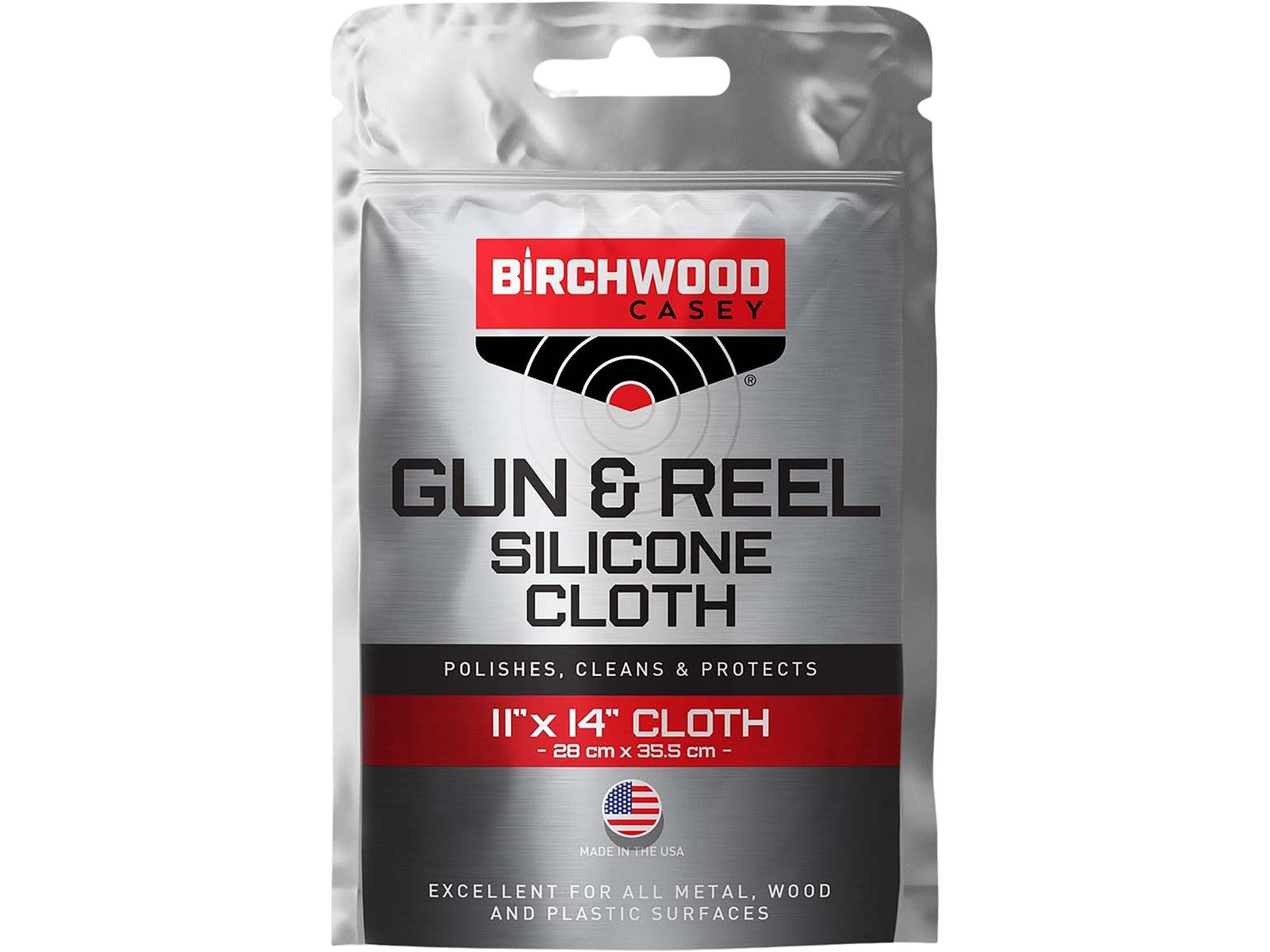 Version 1.0.0 BIRCHWOOD CASEY Gun & Reel Silicone Single Cloth | Lightweight Cotton 11"x14" Cleaning Rag for Gun, Sporting Equipment & Precision Instruments - Image 1