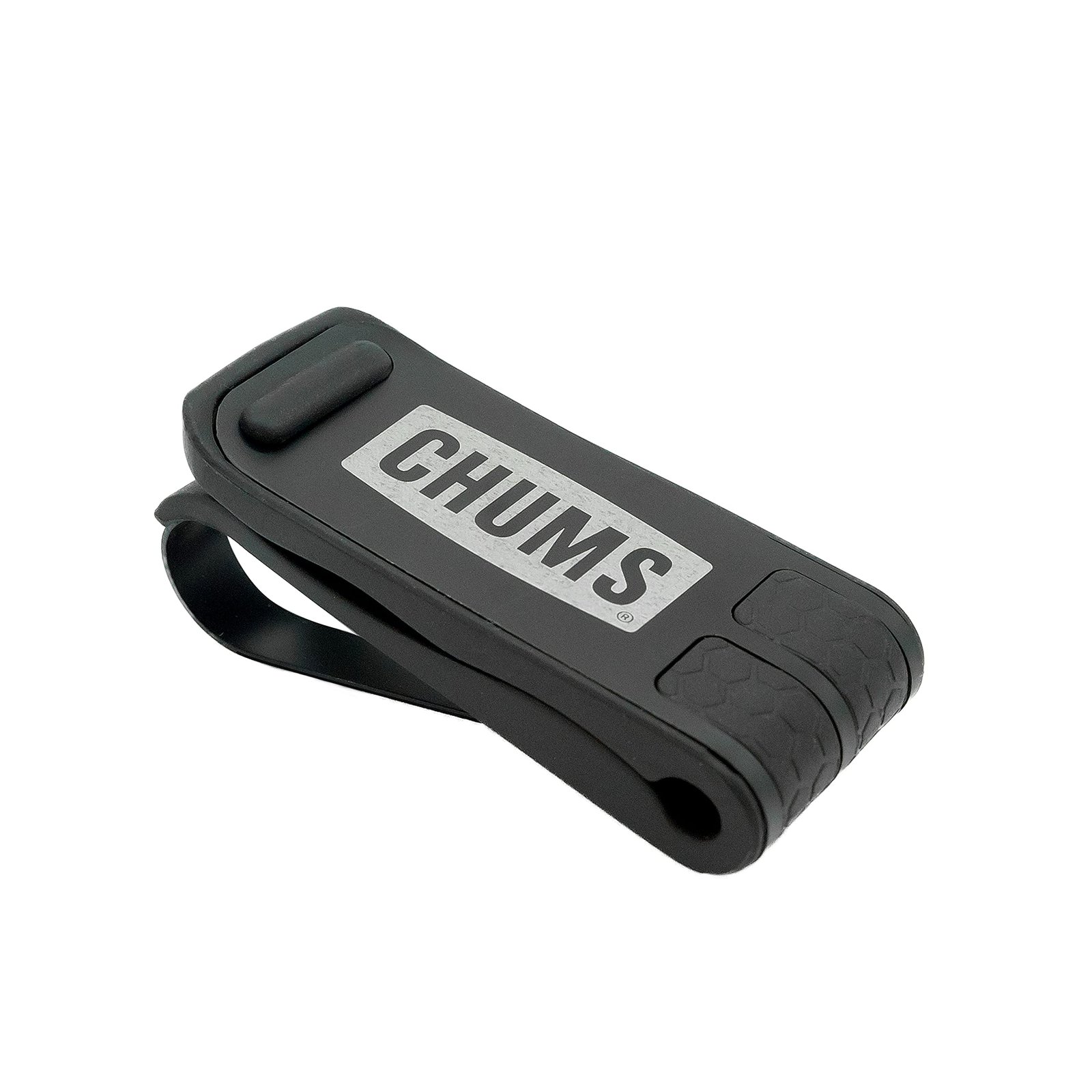 Version 1.0.0 Chums Glasshopper Clip - Metal Sun Visor Glasses Holder for Vehicles - Car, Truck, or SUV Sunglasses Mount Attachment (Black) - Image 1