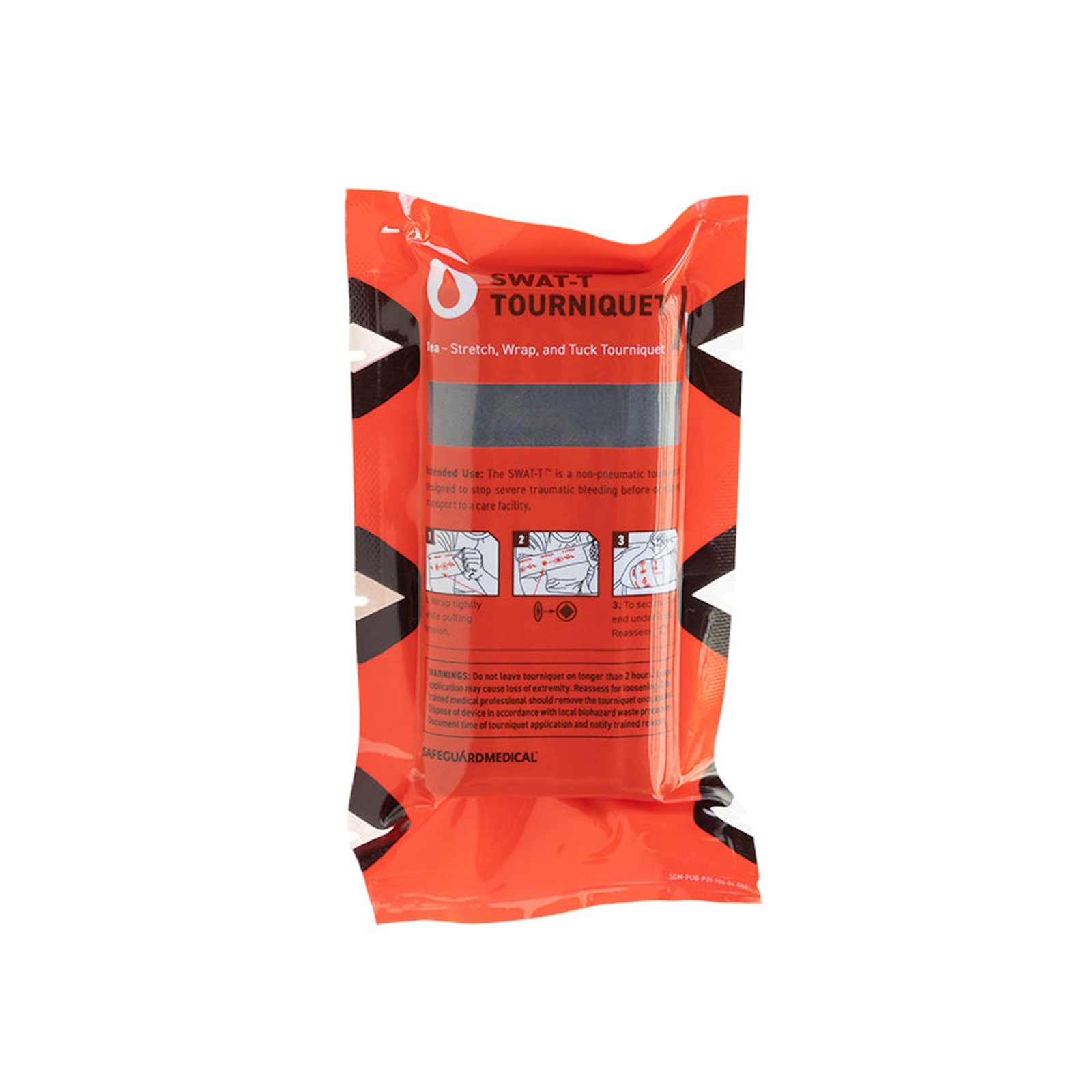 Version 1.0.0 SWAT-T™ Tourniquet Black by Safeguard Medical, Emergency First Aid Equipment for Massive Hemorrhage Control, Made in The USA - Image 1